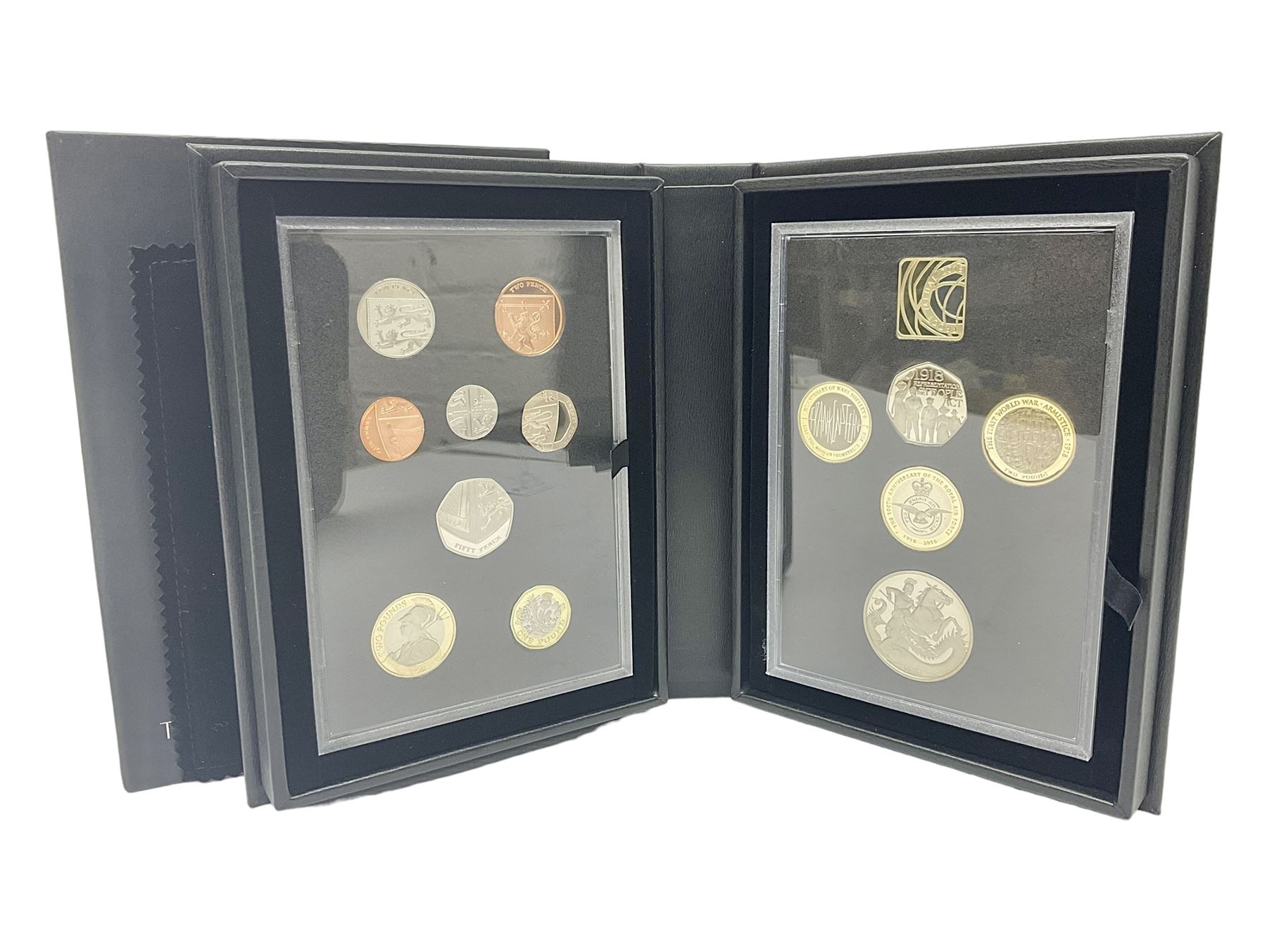 The Royal Mint United Kingdom 2018 proof coin set collector edition, cased with certificate