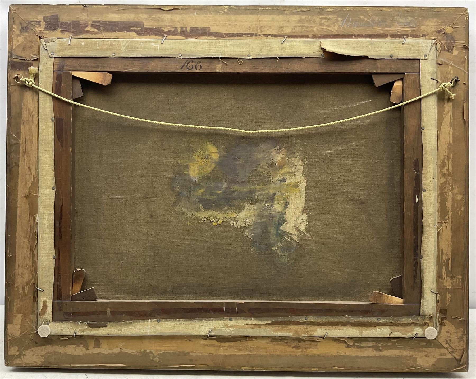 John Hamilton Glass (Scottish 1820-1885): 'Fishing Boats Waiting for the Tide', oil on canvas signed, titled on the stretcher 45cm x 60cm