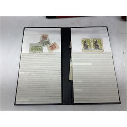 Great British and World stamps, including Romania, France, stamps on covers and pieces, used Queen Elizabeth II pre and post decimal stamps, small number of mint QEII stamps in traffic light blocks etc