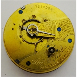 Victorian pair cased pocket watch by W. Hill, Whitby No.7008, case by Vale & Rotherham (probably), Birmingham 1834, Waltham Mass silver pocket watch No.7519269 retailed by H. A Spiegelhalter, Whitby and a J. W Benson silver pocket watch (3)