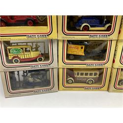 Fifty-two 1980's Days Gone/ Lledo die-cast models including Horse and Carts, all boxed (52)