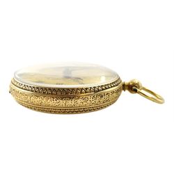Victorian 18ct gold open face English lever fusee ladies pocket watch, No. 24130, gilt dial with Roman numerals, case by Michael Klean & Co, London 1867