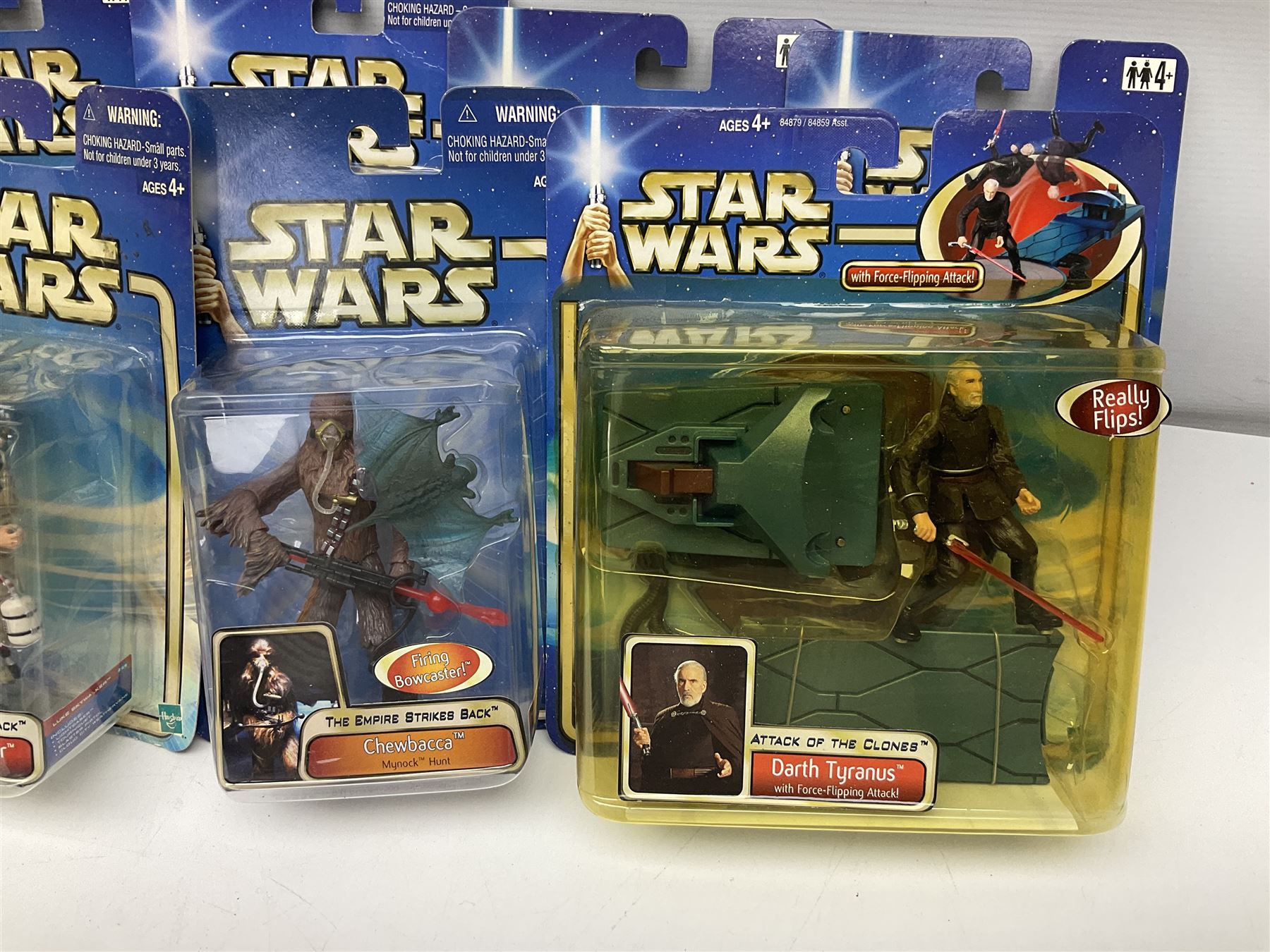 Star Wars - twenty-nine carded action figures comprising fourteen Attack of the Clones; six The Empire Strikes Back; four Return of the Jedi; and five others; all unopened blister packs (29)