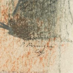 Pietro Annigoni OMRI (Italian 1910-1988): The Resurrection, mixed media signed in pen 26cm x 16cm