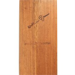 Victorian Jefferies & Malings of Woolwich cricket bat with silver plaque, presented to A.G. Baker for the Highest Average December 1874, together with a Gunn & Moore Ltd 'The Autograph' cricket bat (2)