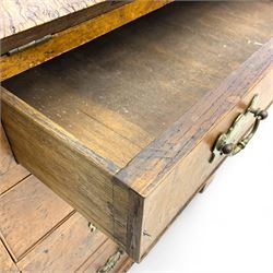 George III figured walnut bureau, fall-front enclosing central cupboard, six pigeonholes and six drawers, fitted with four graduated cockbeaded drawers, on bracket feet