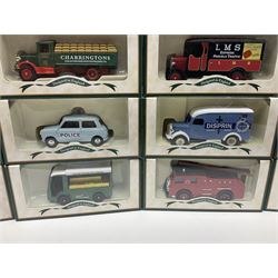 Fifty-nine Lledo Days Gone die-cast models, predominantly advertising/promotional vehicles; all boxed (59)