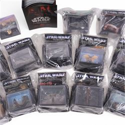 Eighty DeAgostini Star Wars The Official Starships & Vehicle collection models and magazines
