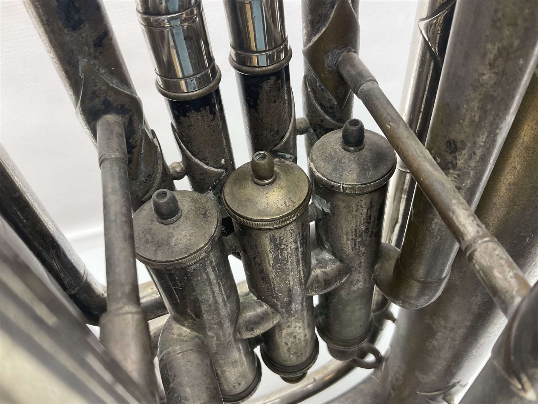 Salvation Army Class A Bb tuba for restoration or display H79cm