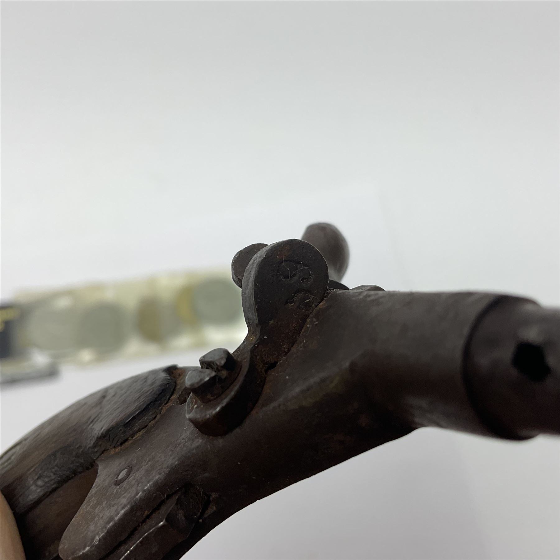 WW2 group of three medals comprising 1939-1945 War Medal, France & Germany Star and 1939-1945 Star; all with ribbons; 1930s Hull Savings Bank silver and enamel presentation fob; three medallions depicting Hitler, Mussolini and Mao Tse Tung; quantity of modern crowns and other coins; and a 6mm Flobert style starting pistol