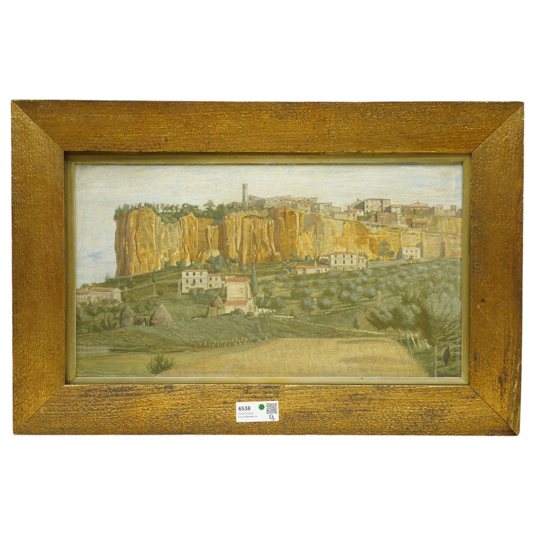 William Lennie Stevenson (Liverpool 1911-2004): 'Orvieto Italy', oil on board signed, titled and approx. dated 1959, 33cm x 59cm