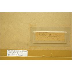 Tom Clough RCA (British 1867-1943): 'Vitre - Brittany', oil on canvas board signed, inscribed verso 26cm x 34cm