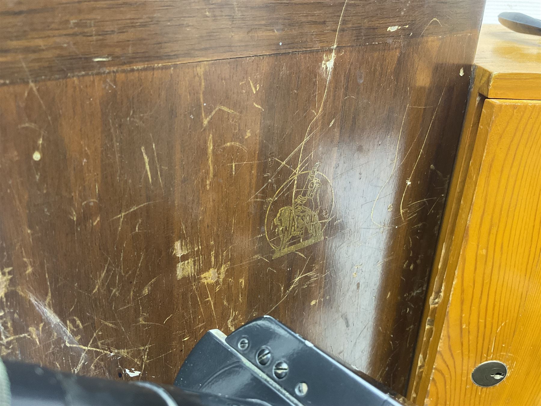 Three microscopes, comprising Ernst Leitz Wetzlar, W Watson & Sons service II no 125485, W Watson & Sons Bactil binocular no 115722, all boxed  