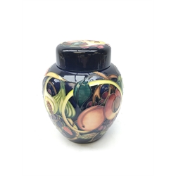 Moorcroft Queens Pattern ginger jar and cover, H21cm   