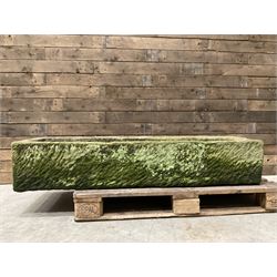 Large 19th century rectanglar stone trough 