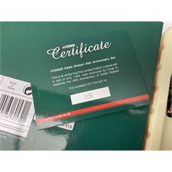 Corgi Eddie Stobart - two limited edition Hauliers of Renown sets; CC99203 Edward Stobart 1954-2011 Commemorative Set; and CC99202 1970-2010 40th Anniversary Set; both boxed (2)
