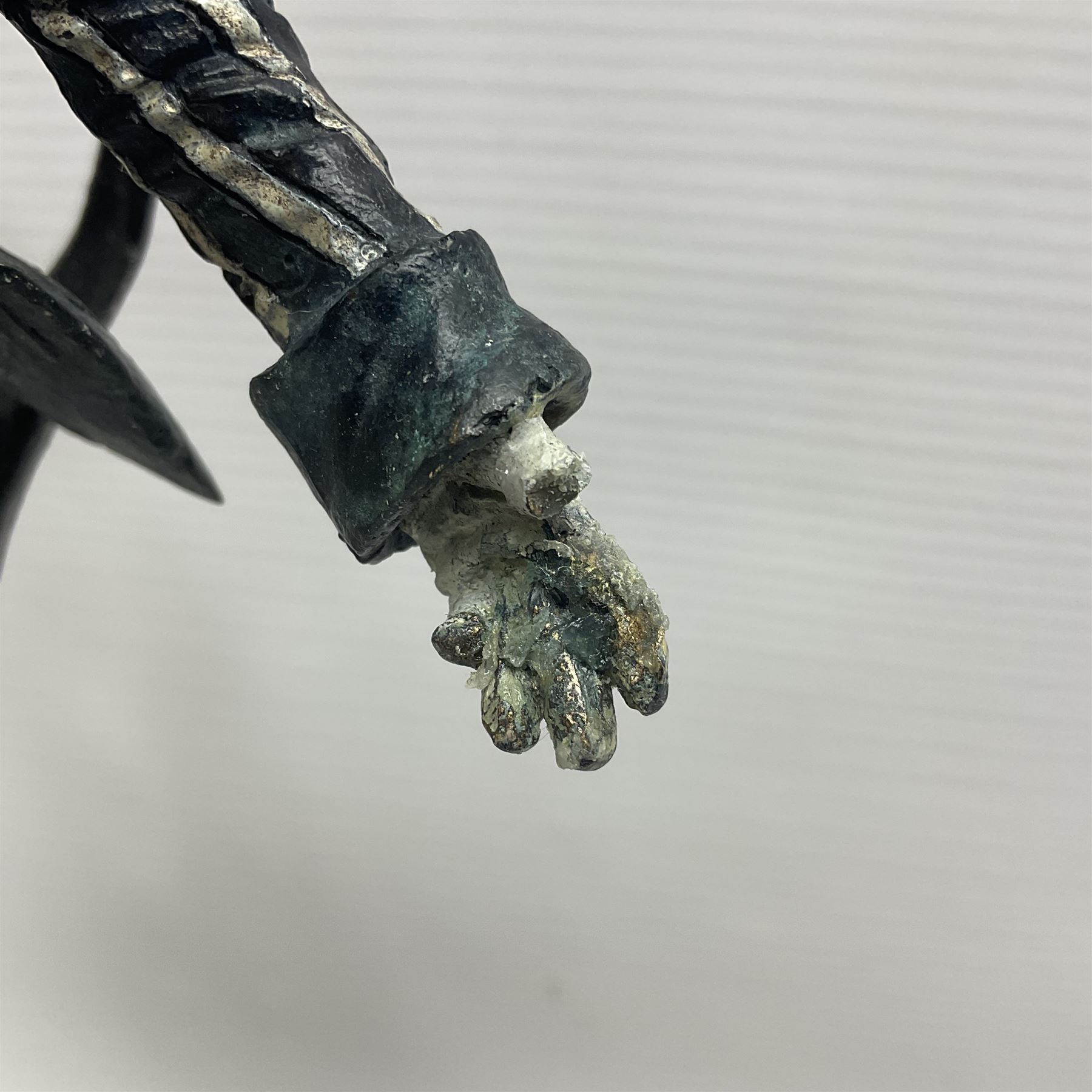 Rachel Talbot (British 1980-), Water Meadow Merriment, limited edition bronze sculpture, modelled as a hare in boating attire, upon a polished marble base, H37cm