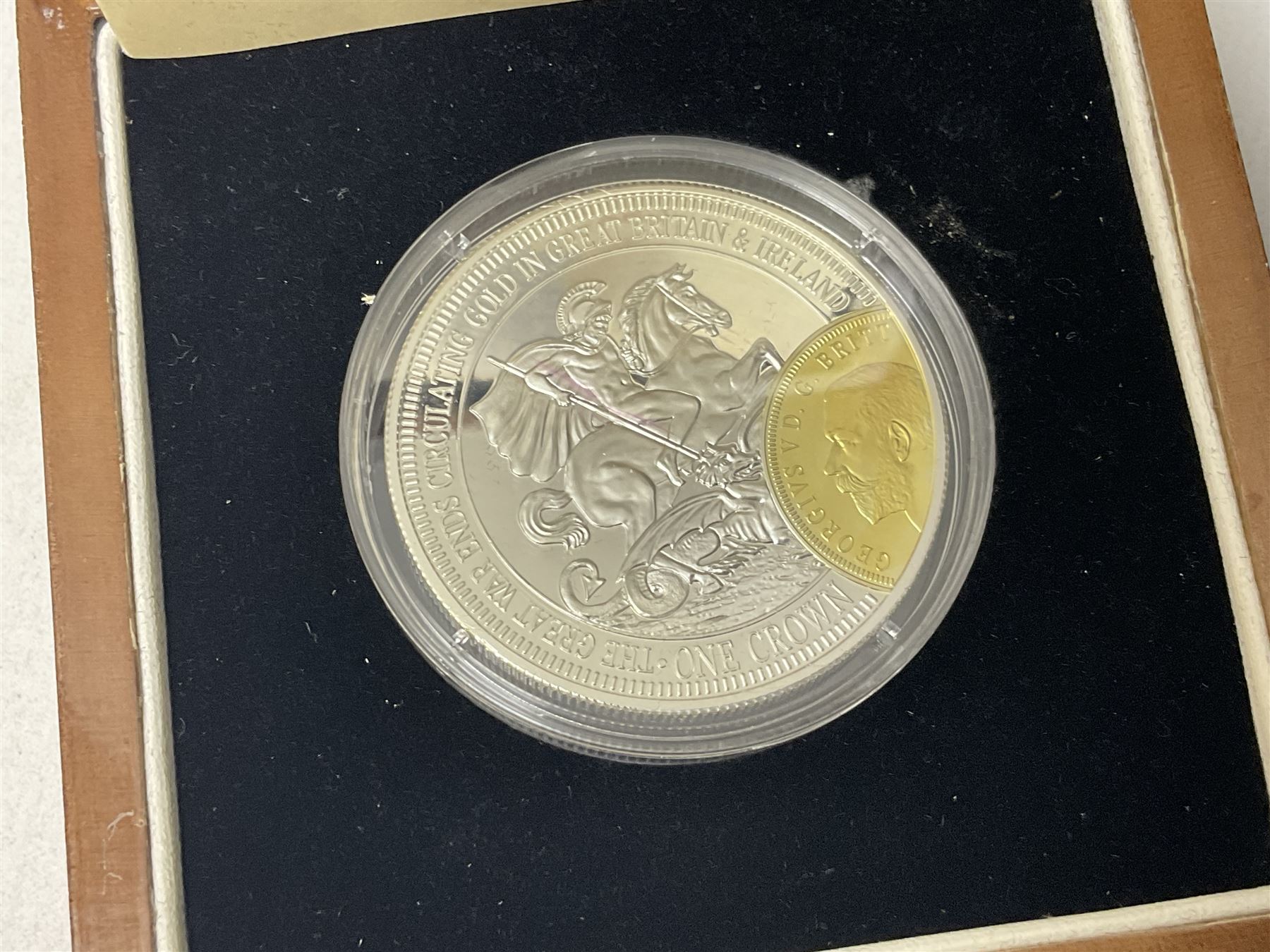 Commemorative Tristan Da Cunha coins including 2013 'The 60th Anniversary of the Coronation of Queen Elizabeth II Pure Silver Crown Set' cased with certificate,  2014 'World War I Silver Commemorative' one crown cased with certificate, 9ct gold 2012 half crown approximately 1 gram etc