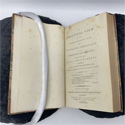 Wilberforce William, A Practical View of the Prevailing Religious System of Professed Christians, in the Higher and Middle Classes in this Country, Contrasted with Real Christianity, T. Cadell, Jun and W. David, in the Strand, London 1797, 3/4 marbled boards