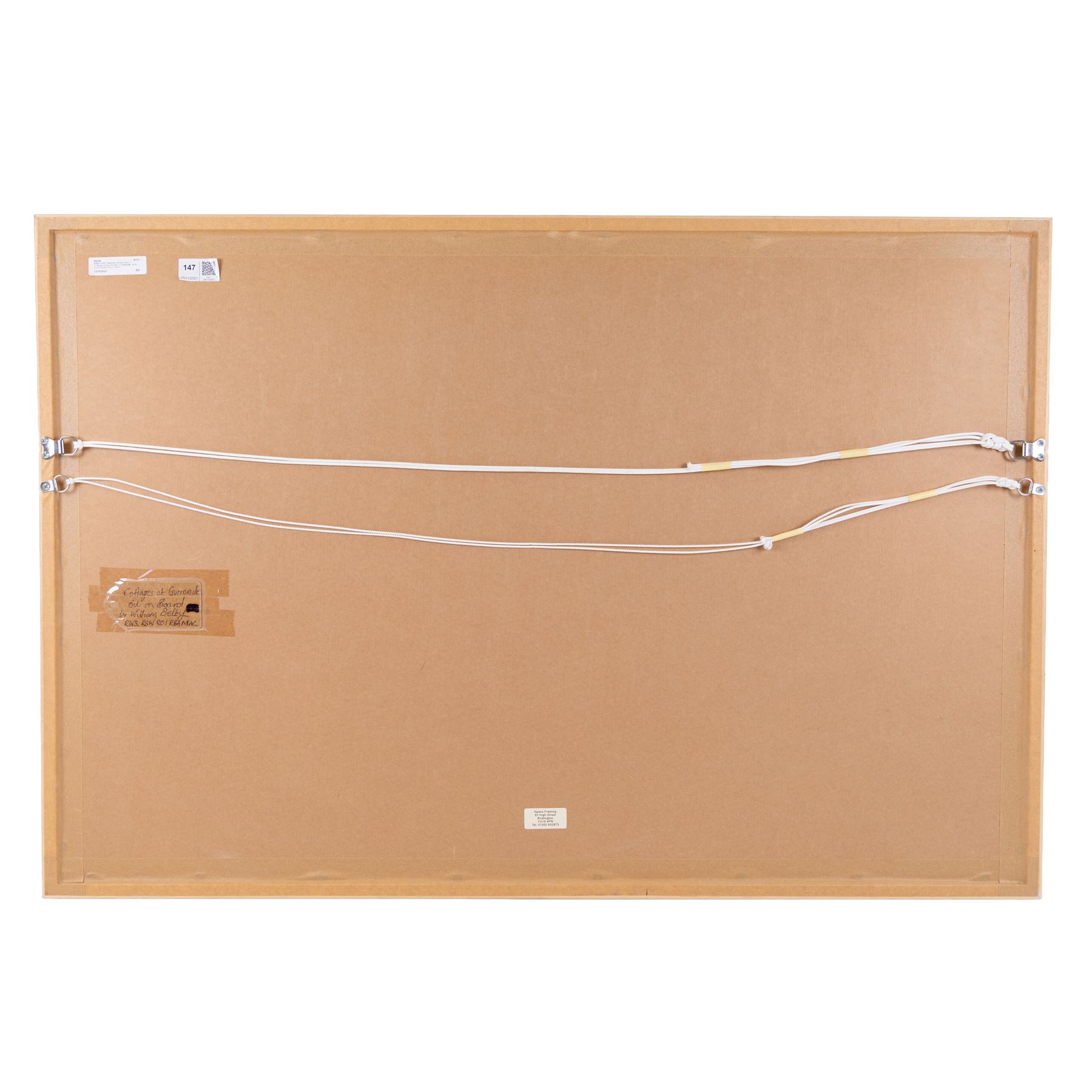 William Selby (Northern British 1933-): 'Cottages at Gunnerside' in Swaledale, oil on board signed, titled verso 45cm x 76cm