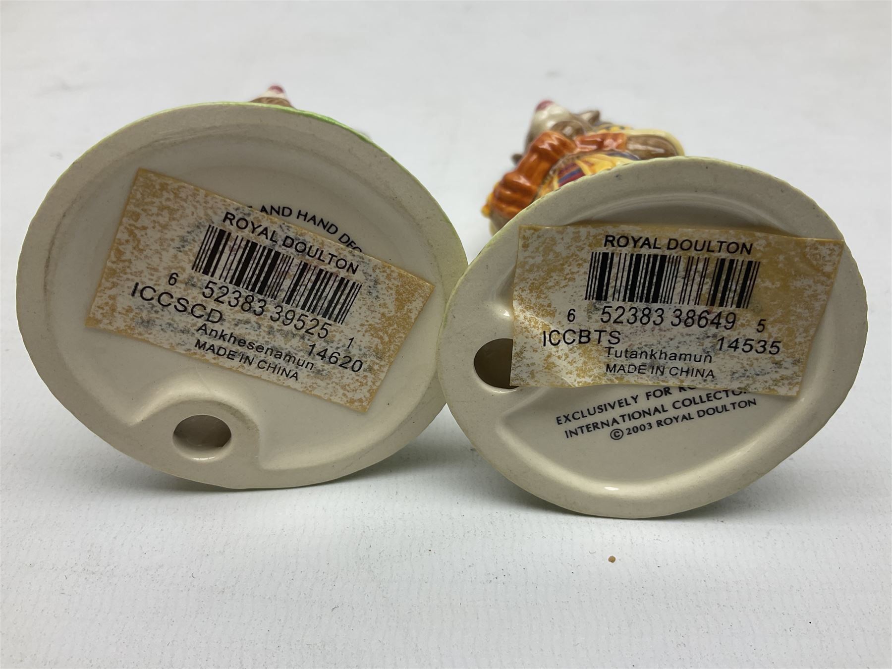 Two Royal Doulton Ancient Egyptian themed Bunnykins figures, with boxes (2)