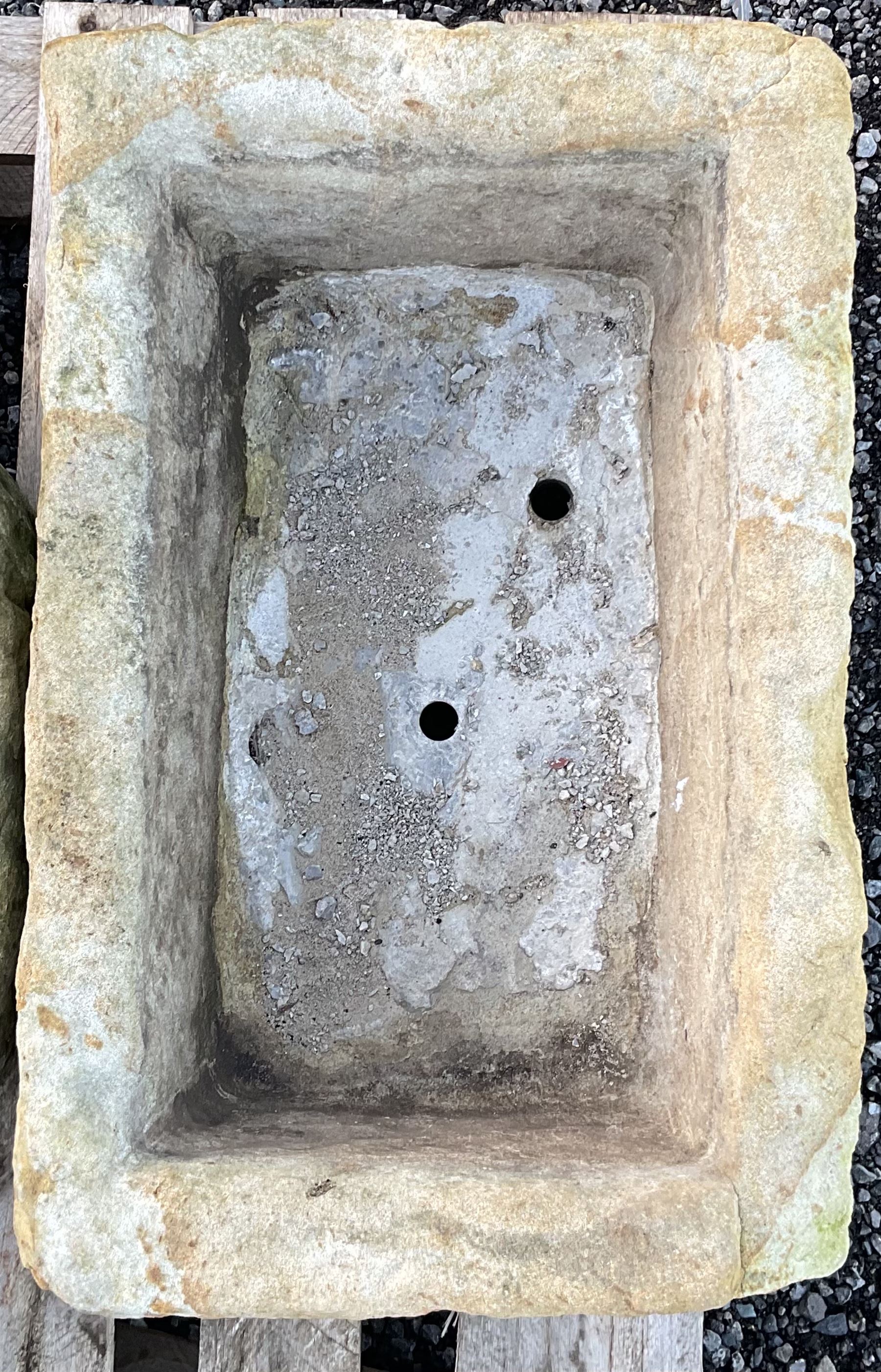19th rectangular stone trough - THIS LOT IS TO BE COLLECTED BY APPOINTMENT FROM DUGGLEBY STORAGE, GREAT HILL, EASTFIELD, SCARBOROUGH, YO11 3TX