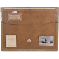 Gordon Hales (British 1916-1997): 'Tall Ships in the Upper Pool', watercolour signed, titled on label verso 32cm x 48cm 