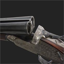 Garbi Black Sabel De Luxe, 12 bore double trigger sidelock ejector, side by side double barrel shotgun with 69cm (27