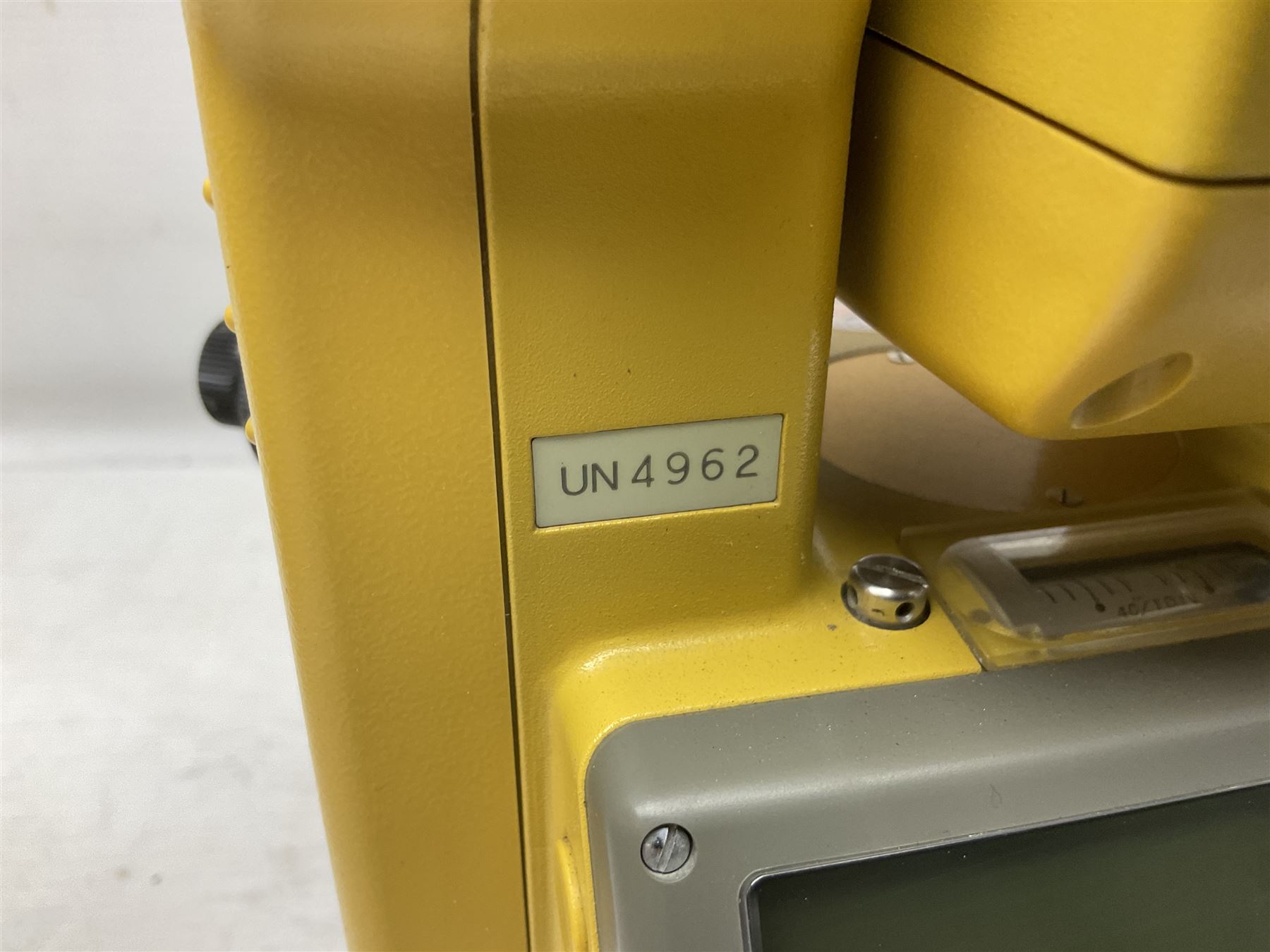 Topcon land surveying equipment - GTS 226 Electronic Total Station, serial no.UN4962; in carrying case with charger and spare battery; together with Leica tripod (2)