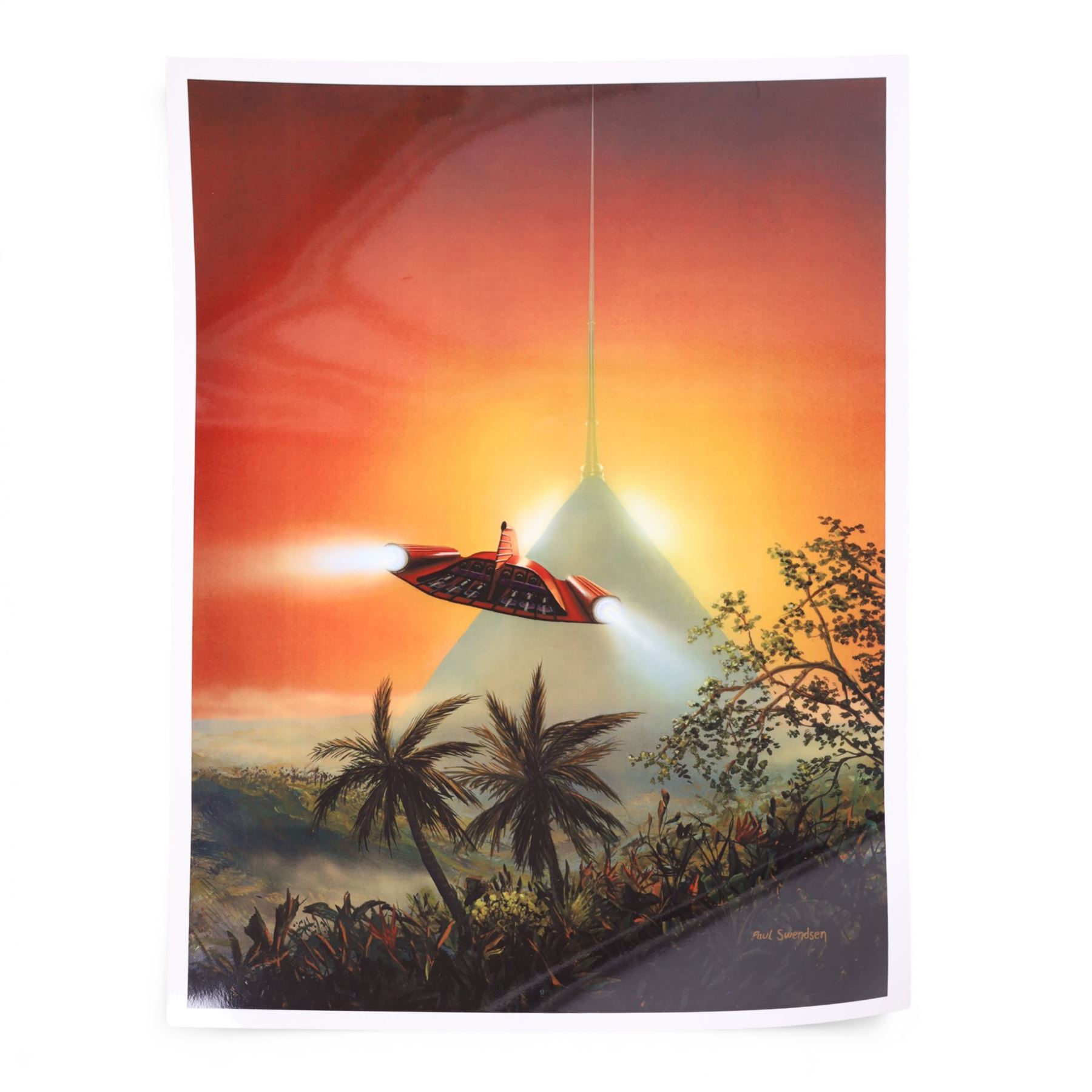 Paul Swendsen (American 20th Century): Eighteen science fiction posters, including cover art and book illustrations, 42x61cm

Notes: This item is from the private collection of Arthur C. Clarke's brother.