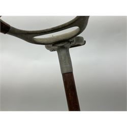 Adjustable Gamebird shooting stick, together with Mills Munitions shooting stick, Featherwate shooting stick, five others and two wooden walking sticks.  