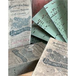 Set of four perforated cardboard music books for the limonaire fairground organ. (4) - COLLECTION BY APPOINTMENT FROM: The White House, Thirsk Road, Easingwold, York, YO61 3NF - CALL 01723 507111 TO ARRANGE