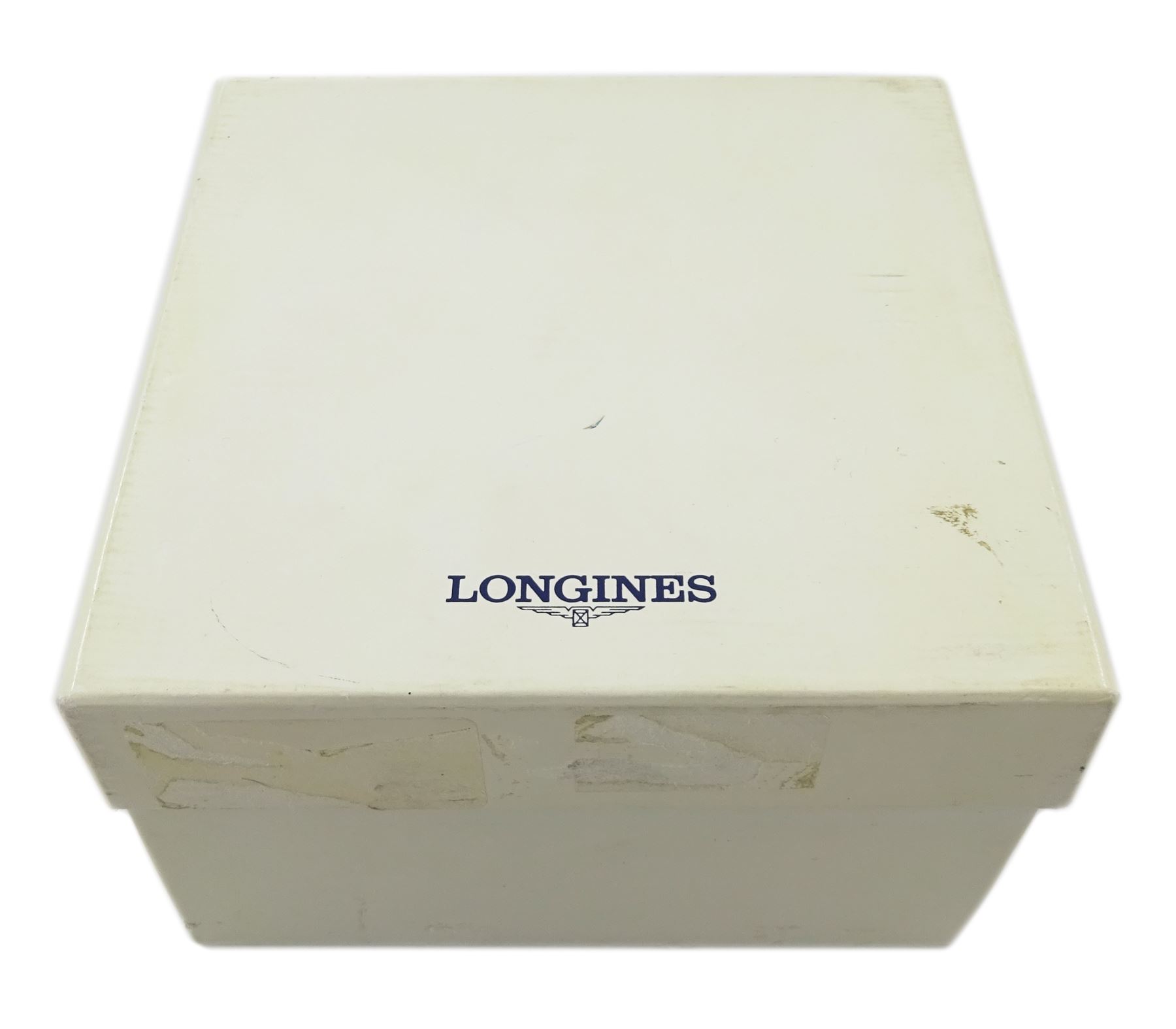 Longinges Flagship quartz two tone stainless steel bracelet wristwatch No. L5 651 3, with date aperture, boxed with papers and additional link