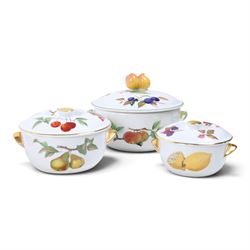 Collection of Royal Worcester Evesham and Evsham Vale, including  dinner plates, serving dishes salt and pepper etc