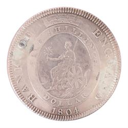 George III 1804 Bank of England silver five shillings dollar coin