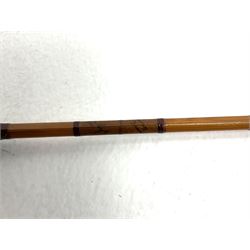 Hardy Bros Ltd Alnwick, 'The JJ Hardy Triumph' two piece palakona fly fishing rod