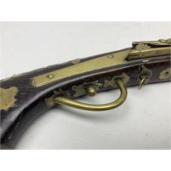 Japanese matchlock musket approximately .45 cal., Edo period (1603-1868), the 66cm(26