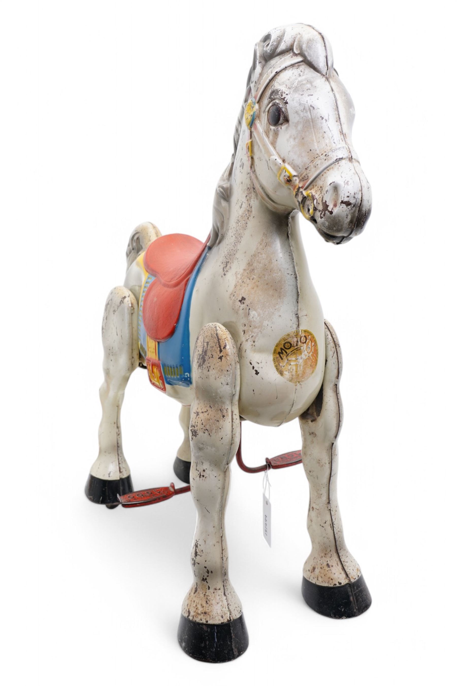 A 1950s Mobo pedal horse, W68cm