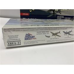 Airfix 100 Years of Naval Aviation Collection construction kit; and 21st Century Toys Messerschmitt BF-109G-14 construction kit; both boxed (2)