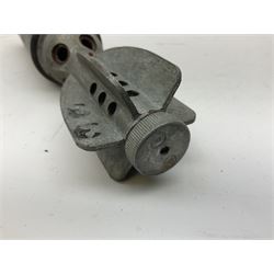 Two inert WW2 parachute flare casings, one with parachute and dated 5/43 L24cm (3)