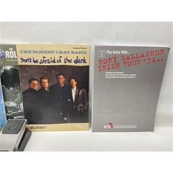 Zoom GFX-4 Guitar Effects processor; quantity of assorted cables; tremolo arms; plectrum wallet; Steepletone SMH10 earphones etc