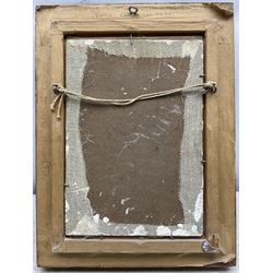 Ken Howard RA (British 1932-2022): 'Venice Campo dei Frari', oil on board signed, titled verso with artist's address 22cm x 14cm