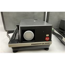 Two cased Leitz Pradovit CA 2500 Slide Projectors 