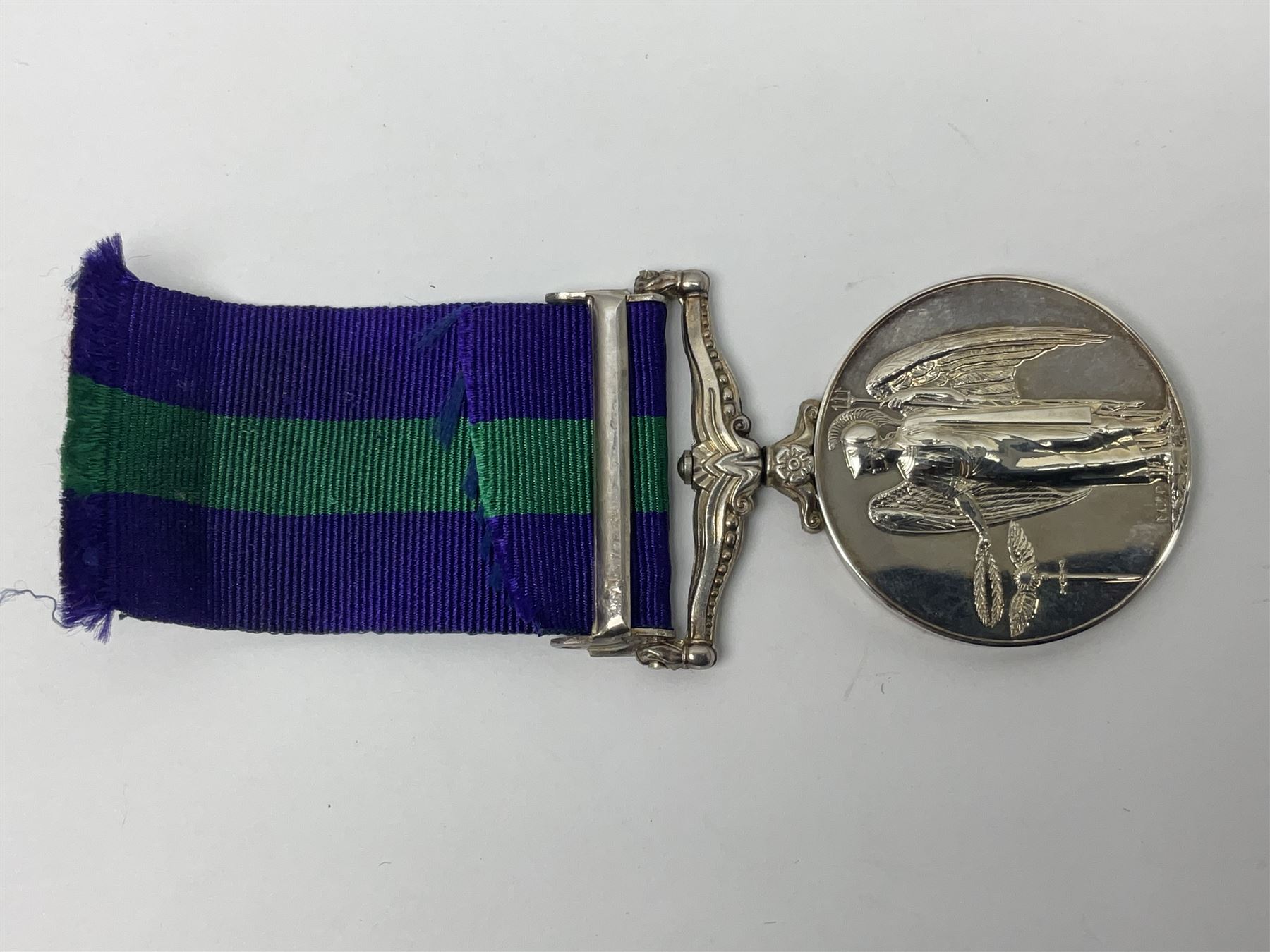 ERII General Service Medal with Canal Zone clasp awarded to 22499602 Pte S G Glover RAMC; with ribbon in box