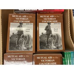 Books - Thirty seven copies of Mutual Air in the Victorian Countryside 1830-1914 by David Neave, four copies of Voices of Hull Real-Life Stories from the Hull City Play edited by Trevelyan Wright, four copies of The Journal of Surgeon Cass Aboard the Whaler 'Brunswick' of Hull, 1824 edited by A G Credland, four copies of This Righteous War by B S Barnes, four copies of Flying Sail Humber Keels and Sloops by Michael E Ulyatt, four copies of Old Beverley by Philip Brown, etc., in two boxes 