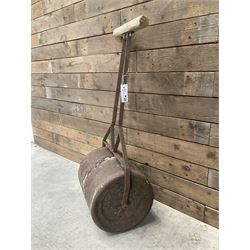 Victorian cast iron garden roller