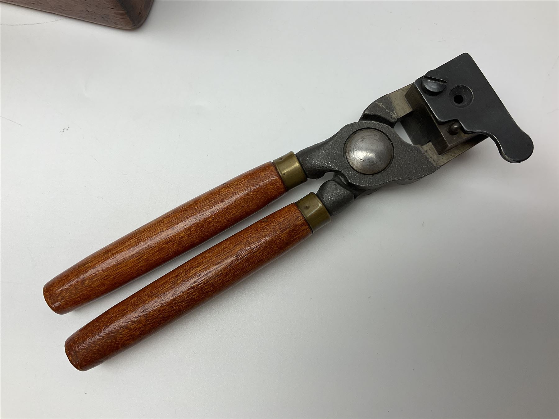 Three modern bullet moulds comprising Lee double cavity .44 calibre, boxed with instructions; and two Lyman .38 calibre; all in unrelated 19th century mahogany box