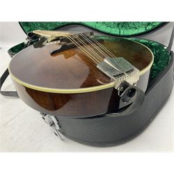 Eastman eight-string mandolin model MD504, serial no.140435406, L66cm; in TGI hard carrying case; together with case of instructional CDs