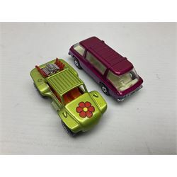 Matchbox 1-75 Series 'Superfast' ex-shop stock - eight models comprising 8f Wildcat Dragster, 9e AMX Javelin, 10e Piston Popper, 13e Baja Buggy, 14d Iso Grifo, 19e Road Dragster, 22d Freeman Intercity Commuter and 23e Volkswagen Camper; all boxed (8)