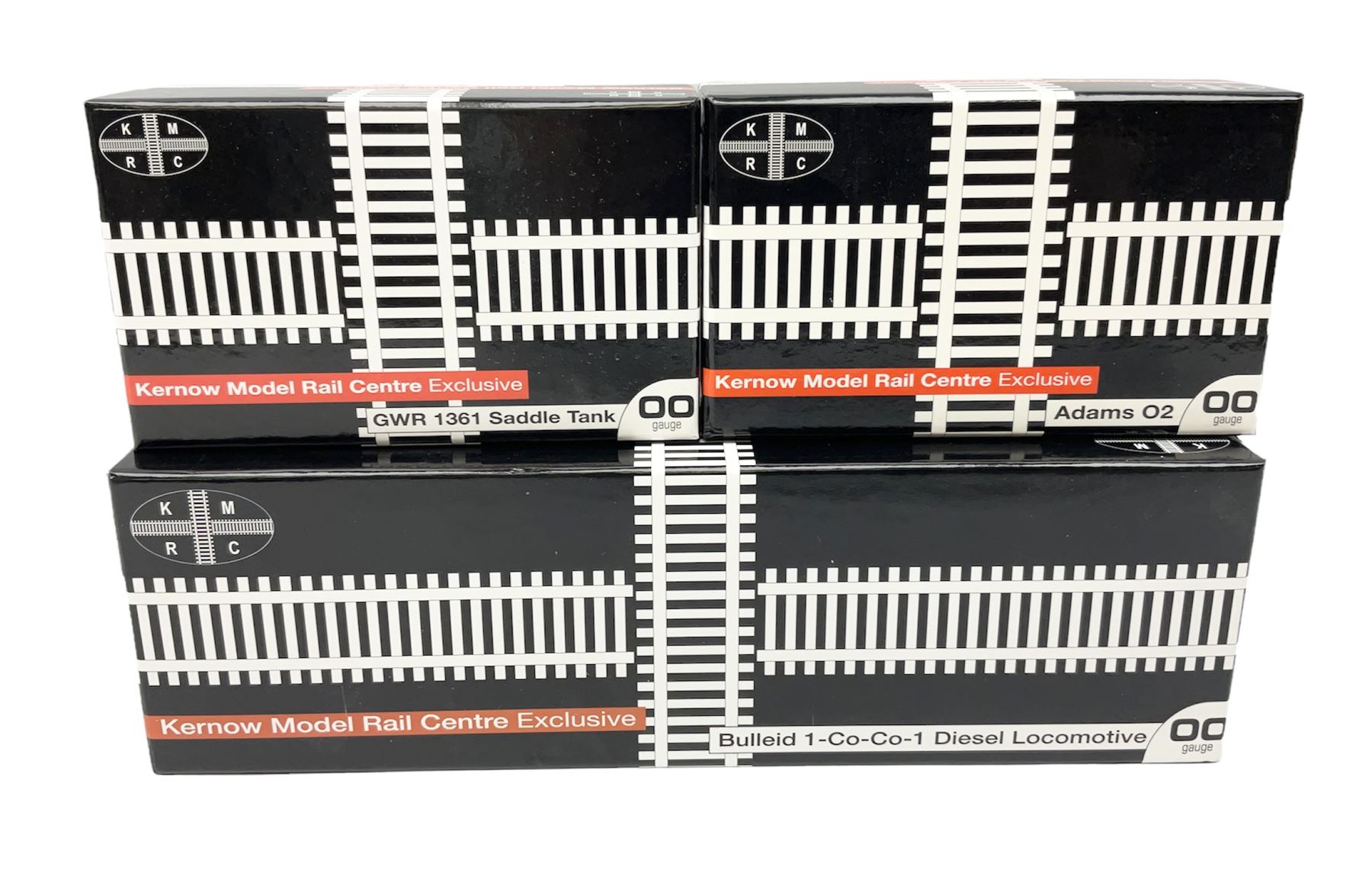 Kernow Model Rail Centre '00' gauge - Bulleid 1-Co-Co-1 Diesel locomotive no. 10201, GWR 1361 Saddle Tank no. 1362 and Adams O2 Tank no. 207